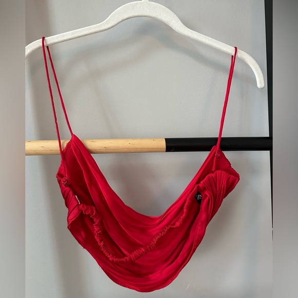 Red Zara Going Out Top - Picture 3 of 3